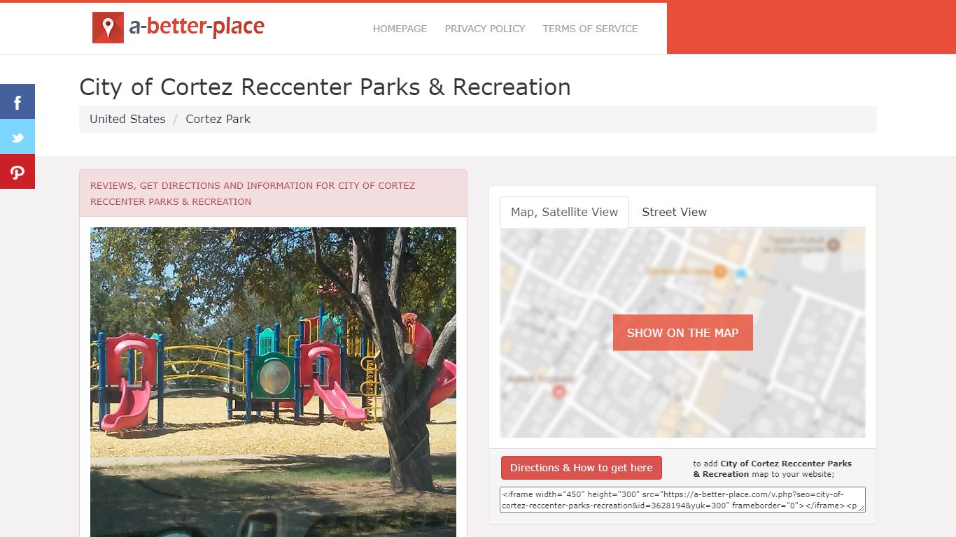 City of Cortez Reccenter Parks & Recreation - Cortez